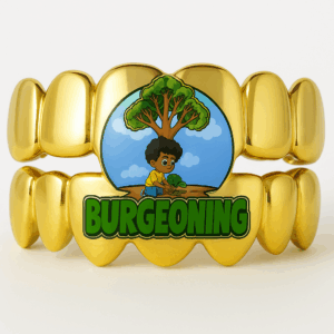 Gold Burgeoning Grillz